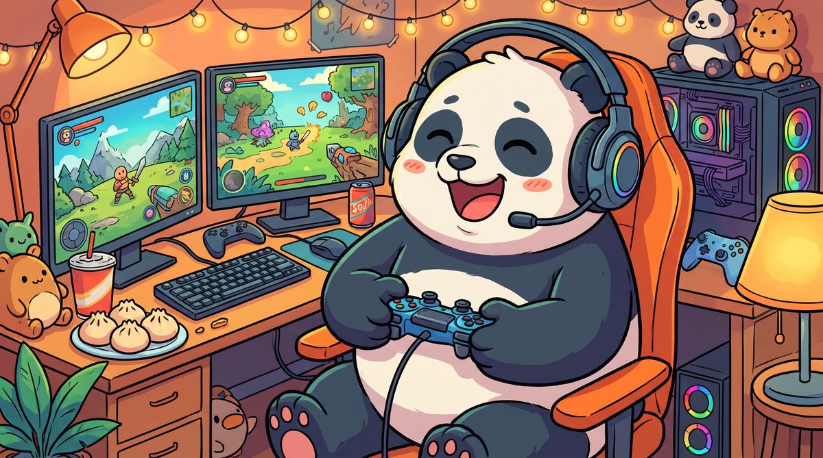 溏心vlog熊猫游戏视频